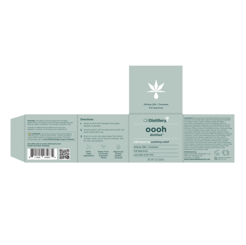 500mg CBD Soothing Relief Balm