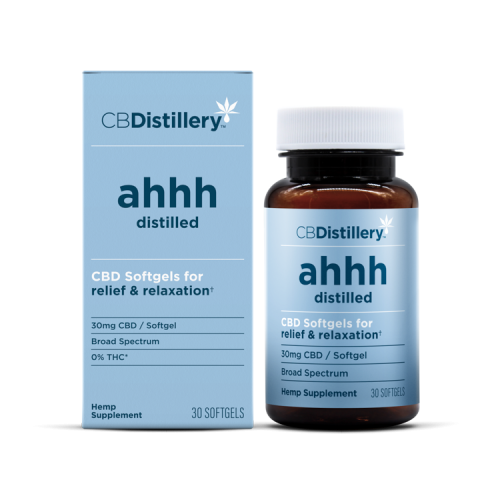 30mg CBD Relief &amp; Relaxation Softgels (0% THC*) - 30 Count